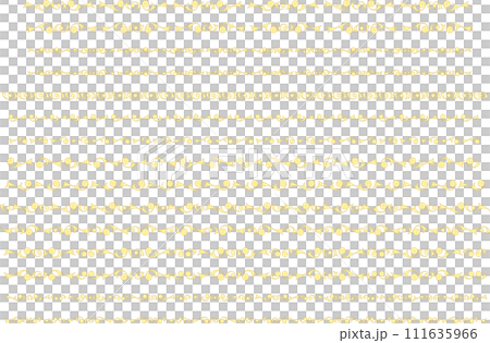 哥德式線條集。金色風格。 111635966