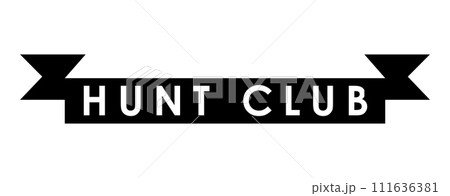 Banner of Hunting Club Isolated in Flat Style. Vector Illustration. 111636381
