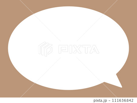 シンプルな吹き出し 111636842