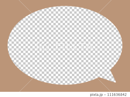 シンプルな吹き出し 111636842