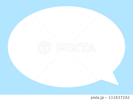 シンプルな吹き出し シンプルな吹き出し 111637282