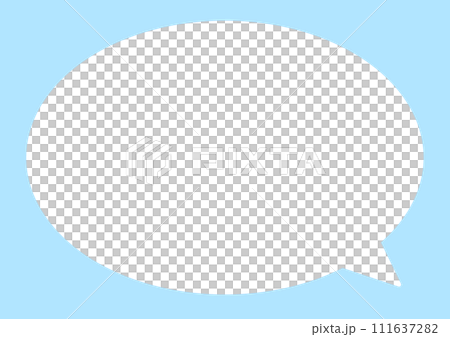 シンプルな吹き出し シンプルな吹き出し 111637282