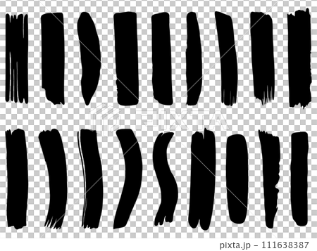 筆觸18種設定黑色 筆觸18種設定黑色 111638387