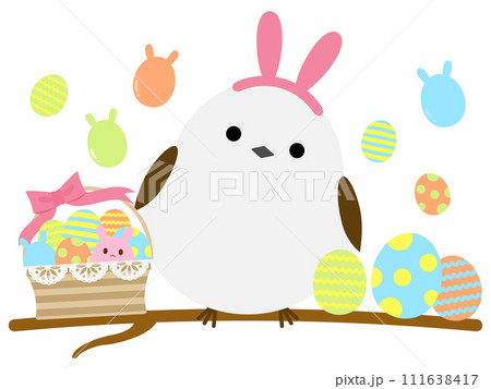 イースターを楽しむシマエナガのアイコン 111638417