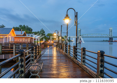 Wilmington, North Carolina, USA at the Riverwalk 111639395