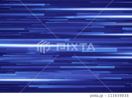 青の水平スピードライン背景 青の水平スピードライン背景 111639838
