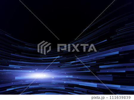 ダークな青ウェーブライン背景 ダークな青ウェーブライン背景 111639839