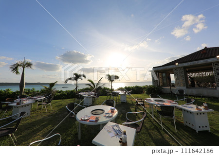 宮古島BBQバーべキュー海空ヤシの木バック 宮古島BBQバーべキュー海空ヤシの木バック 111642186