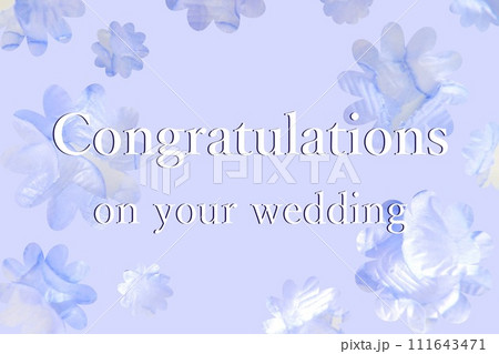 結婚祝いのメッセージカード 111643471