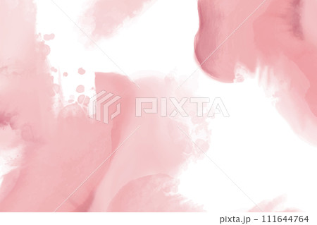 Abstract horizontal pink watercolor background. Vector element. 111644764