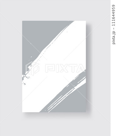 Abstract ink brush banners with grunge effect 111644959