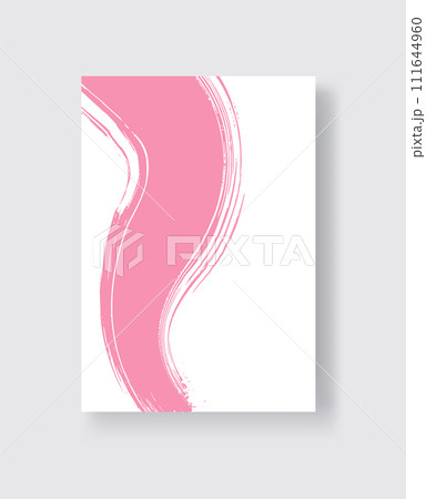 Abstract ink brush banners with grunge effect 111644960