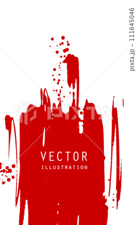 Abstract ink brush banners with grunge effect 111645046