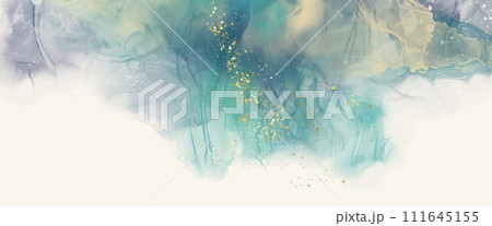 Luxury orange abstract background of marble liquid ink art. Vector illustration. Luxury orange abstract background of marble liquid ink art. Vector illustration. 111645155