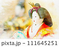 ひな祭り　お姫様とお内裏様 111645251