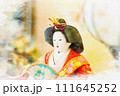 ひな祭り　お内裏様とお姫様 111645252