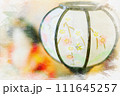 ひな祭り　ぼんぼりとお姫さま 111645257