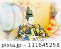 ひな祭り　お内裏様とお姫様 111645258