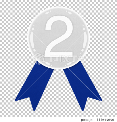 Second Medal With Ribbon Silver Medal With Ribbon illustration Shiny Award Medal illustration Second Medal With Ribbon Silver Medal With Ribbon illustration Shiny Award Medal illustration 111645656