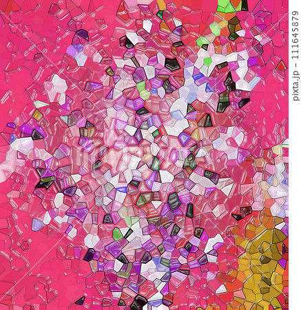 カラフルなタイル  クリスタル 111645879