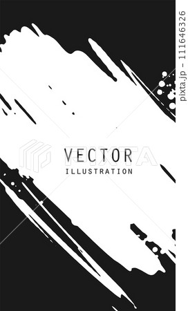 Abstract ink brush banners with grunge effect Abstract ink brush banners with grunge effect 111646326