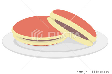 どら焼きのイラスト 111646349
