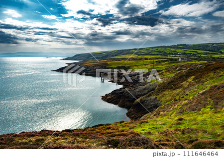Wild Atlantic Coast At The Village Moelfre On The Isle Of Anglesey In North Wales, United Kingdom 111646464