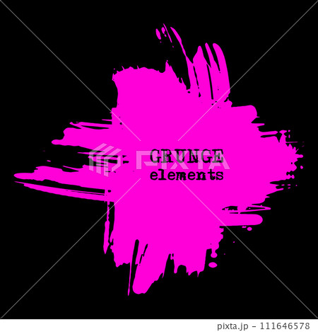 vector splats splashes and blobs of pink ink paint in different shapes drips vector splats splashes and blobs of pink ink paint in different shapes drips 111646578