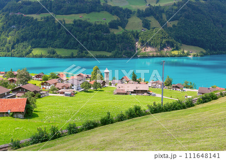 Swiss village Lungern, Switzerland Swiss village Lungern, Switzerland 111648141