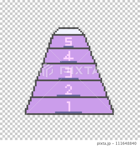 跳び箱のドット絵(紫) 111648840