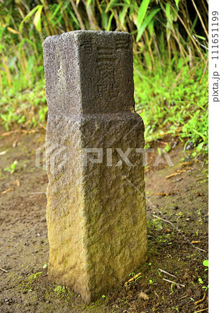 道志山塊　石割山山頂の三角点 111651199