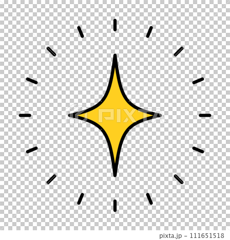 突出顯示的閃亮圖標。閃閃發光。向量。 突出顯示的閃亮圖標。閃閃發光。向量。 111651518