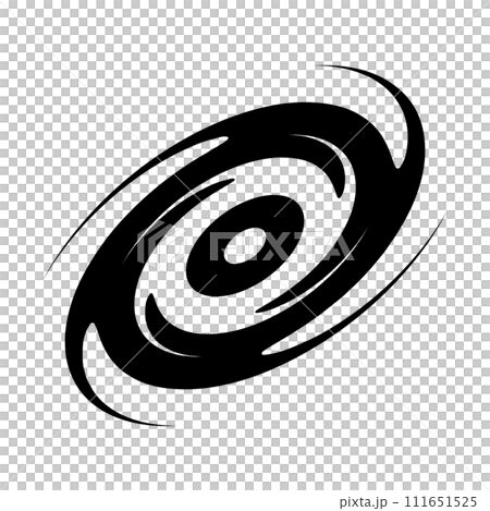 Simple typhoon silhouette icon. Hurricane. vector. 111651525