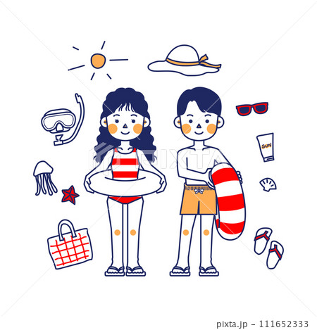 man and a woman by the sea man and a woman by the sea 111652333