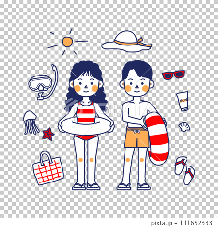 man and a woman by the sea man and a woman by the sea 111652333
