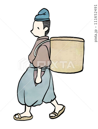 平安時代の庶民の男性 平安時代の庶民の男性 111652491