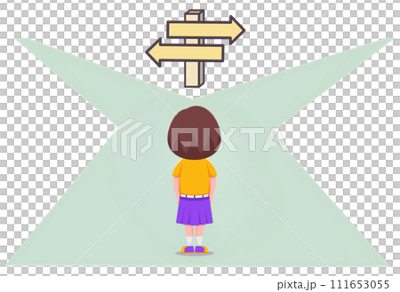 一個被岔路口困擾的女孩 111653055