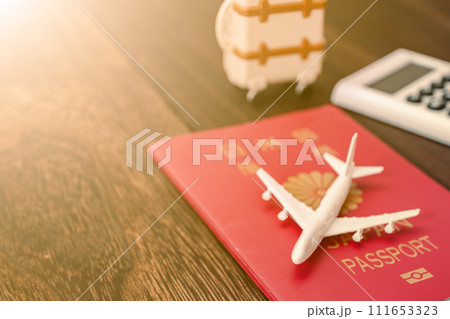 海外旅行　国際線　留学　逆光 111653323