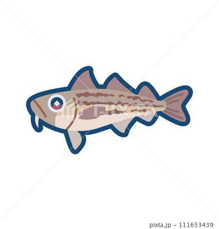 かわいいスケトウダラのイラスト 111653439