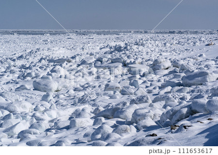 以久科原生花園の流氷 111653617