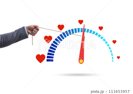 Love meter concept for valentines day Love meter concept for valentines day 111653957