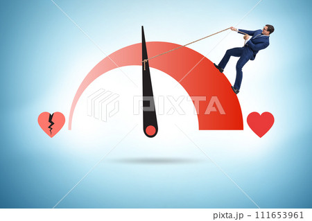 Love meter concept for valentines day Love meter concept for valentines day 111653961