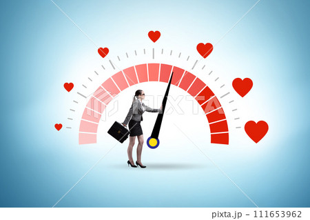 Love meter concept for valentines day Love meter concept for valentines day 111653962