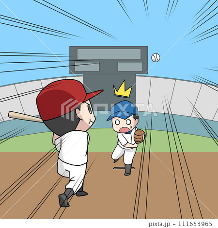 野球のホームランのイラスト・男子 野球のホームランのイラスト・男子 111653965