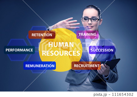 Human resources concept as important business element Human resources concept as important business element 111654302