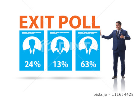 Exit poll concept for elections 111654428