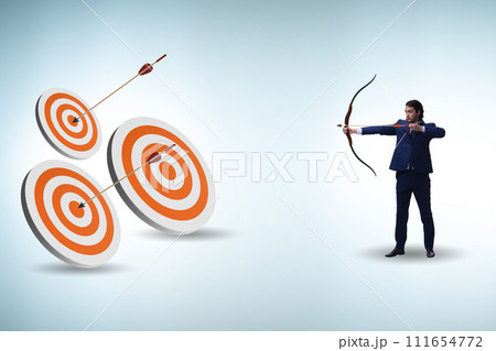 Businessman in objective setting concept 111654772