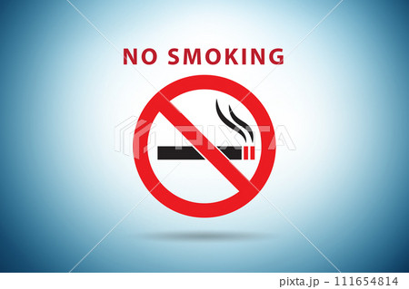 Anti smoking concept with antismoking logo Anti smoking concept with antismoking logo 111654814