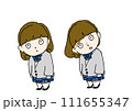 女子がきれる　カラー 111655347