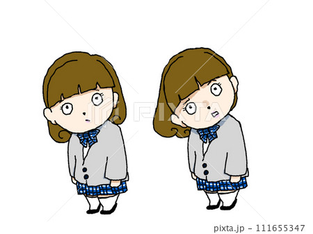 女子がきれる　カラー 111655347